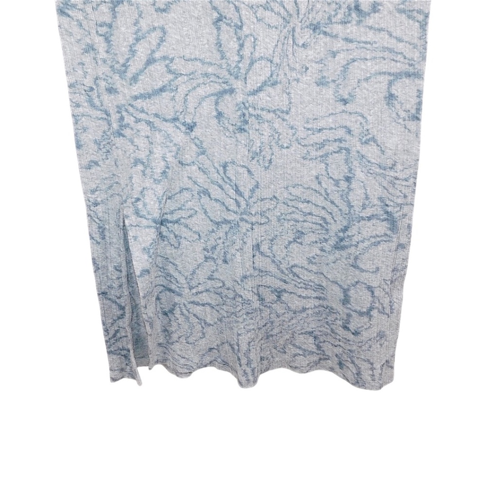 Skin Lounge Dress Blue Floral Pattern Size 2 Made in Peru - Picture 6 of 10